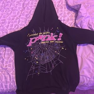 Sp5der PUNK (black) hoodie SIZE LARGE